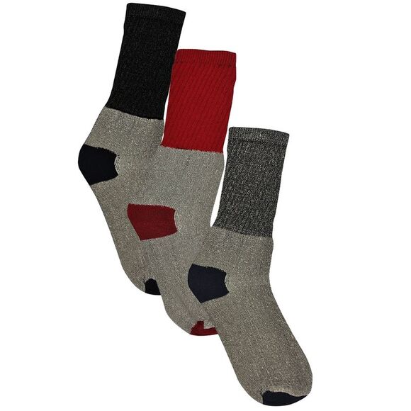 Mens 3-Pack Thermal Crew Socks - Picture 5 of 6